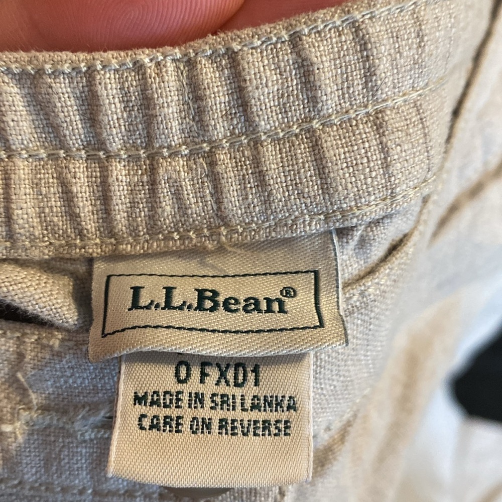 LL Bean Linen Pants - Picture 3 of 4